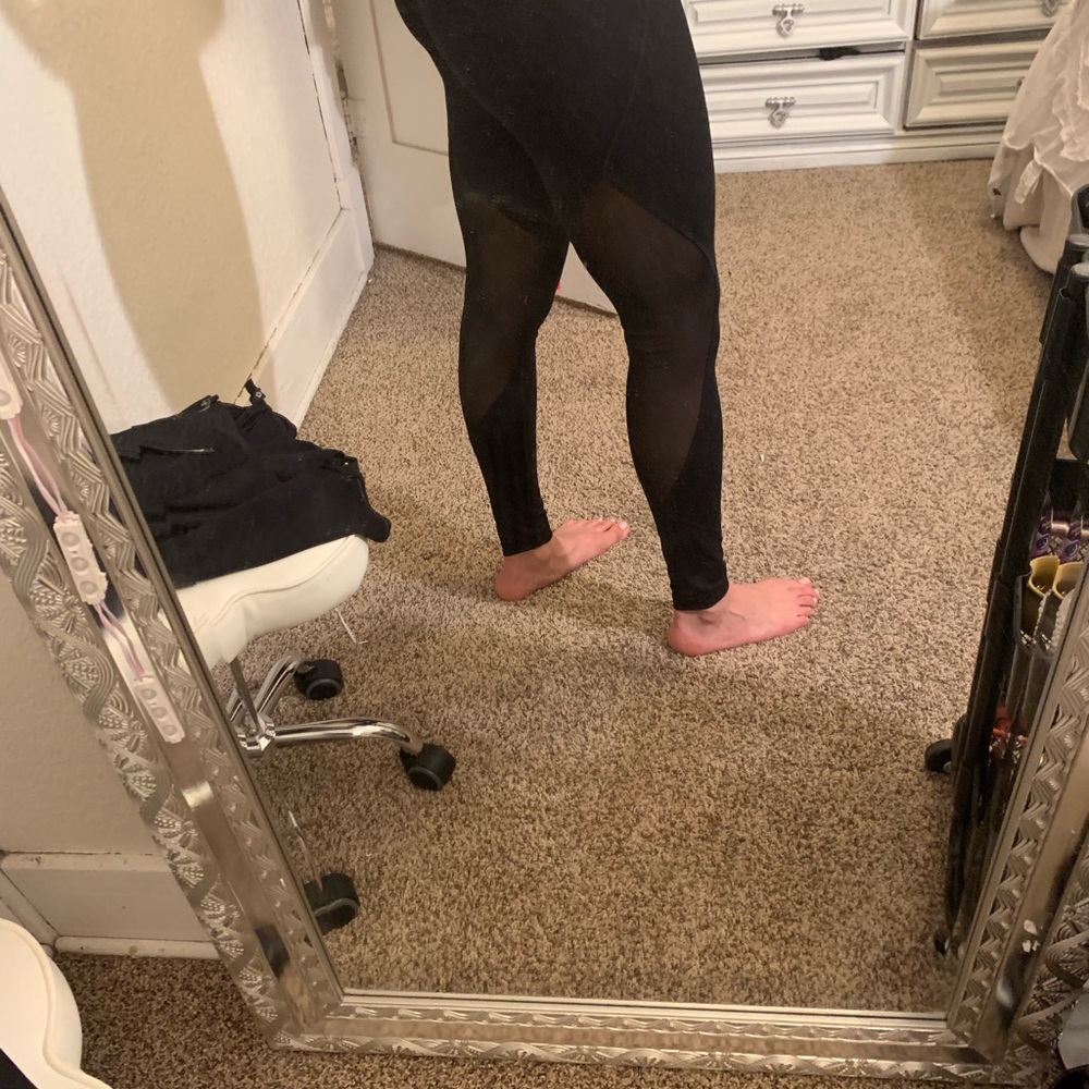 Zella leggings with back mesh panels